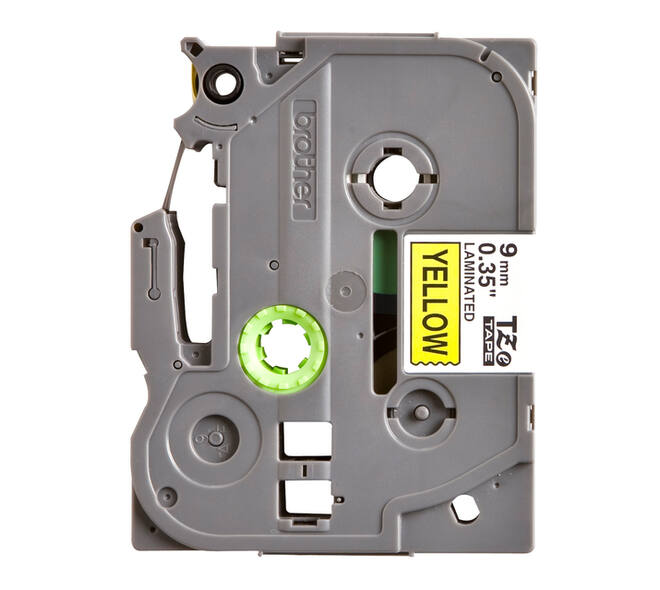 Labeltape Brother P-touch TZe-621 standaard 9mm zwart op geel