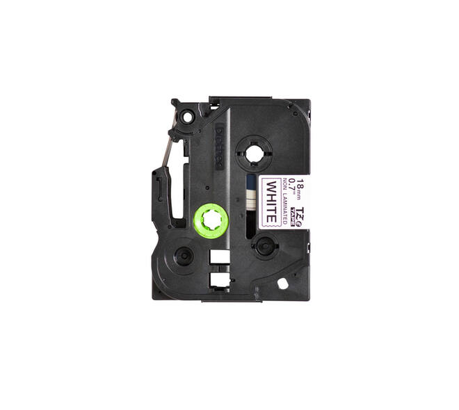 Labeltape Brother P-touch TZe-N241 ongelamineerd 18mm zwart op wit