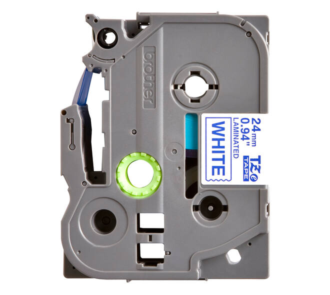 Labeltape Brother P-touch TZe-253 standaard 24mm blauw op wit