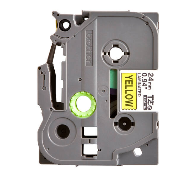Labeltape Brother P-touch TZe-651 standaard 24mm zwart op geel