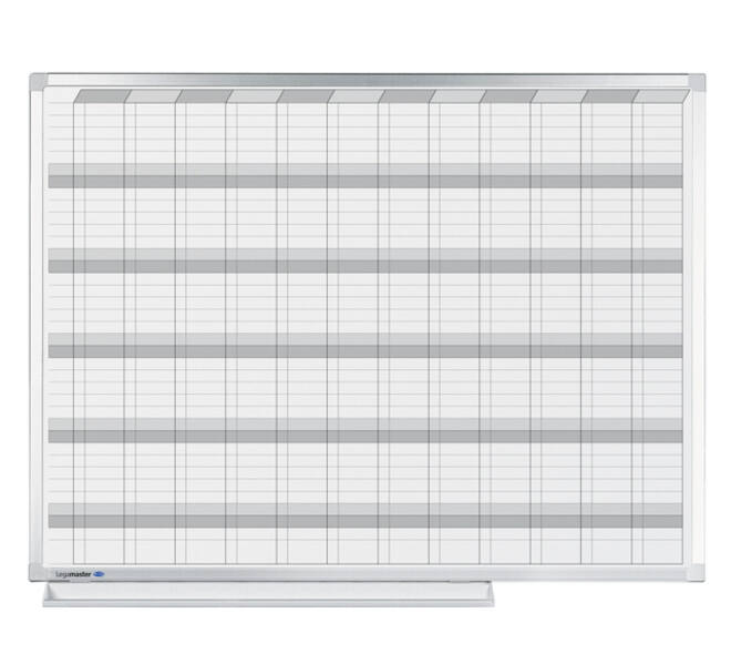 Planbord Legamaster professional jaarplanner hor 90x120cm