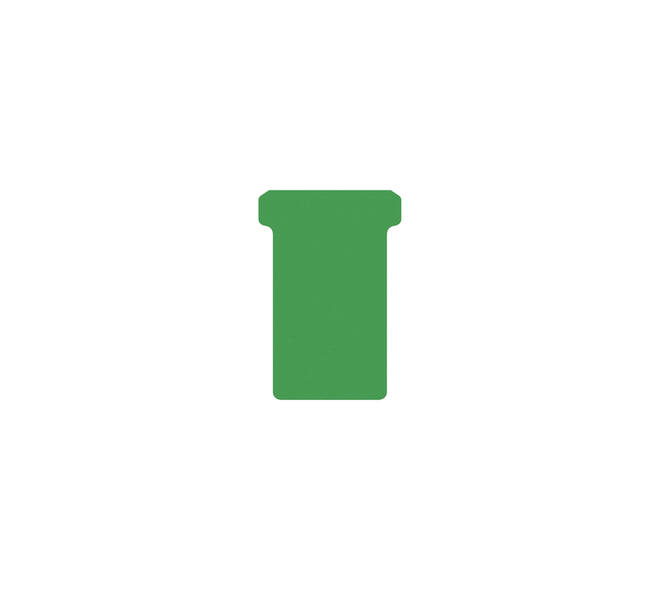 T-kaart Djois formaat 2 48mm groen 100 stuks