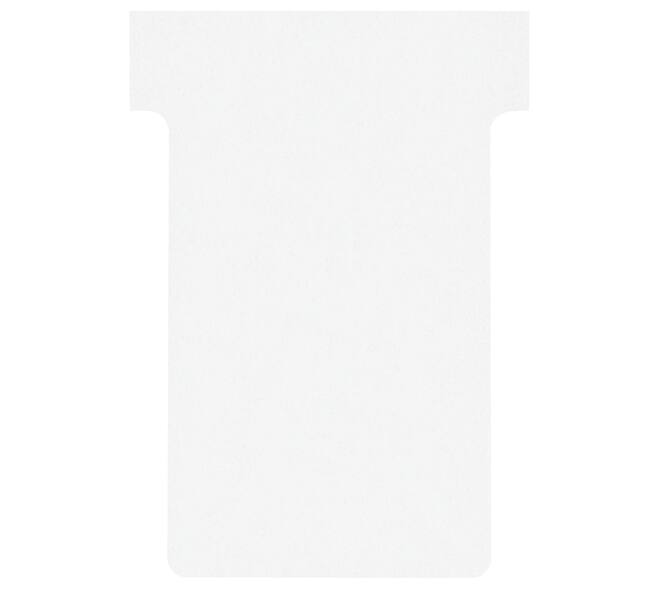 T-kaart Nobo nr.2 48mm wit 100 stuks