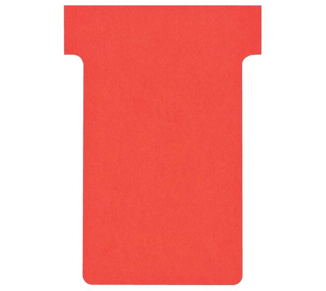 T-kaart Nobo nr.2 48mm rood 100 stuks