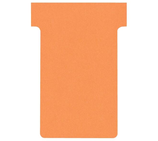 T-kaart Nobo nr.2 48mm oranje 100 stuks