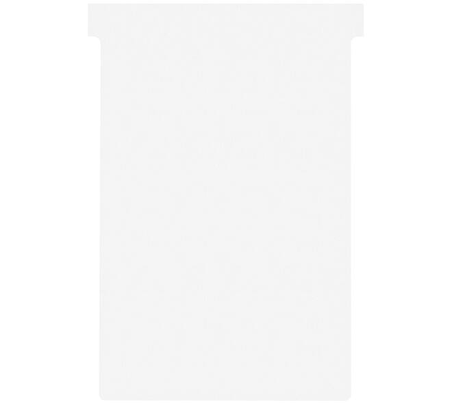 T-kaart Nobo nr.4 112mm wit 100 stuks