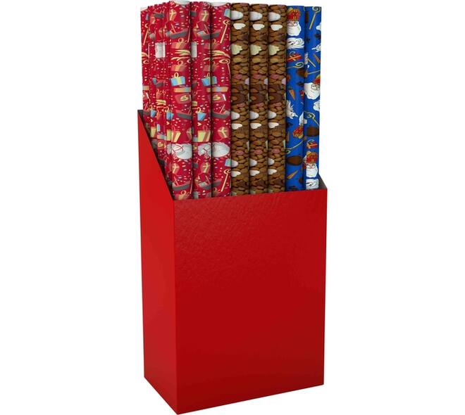 Inpakpapier Sint 300x100cm assorti