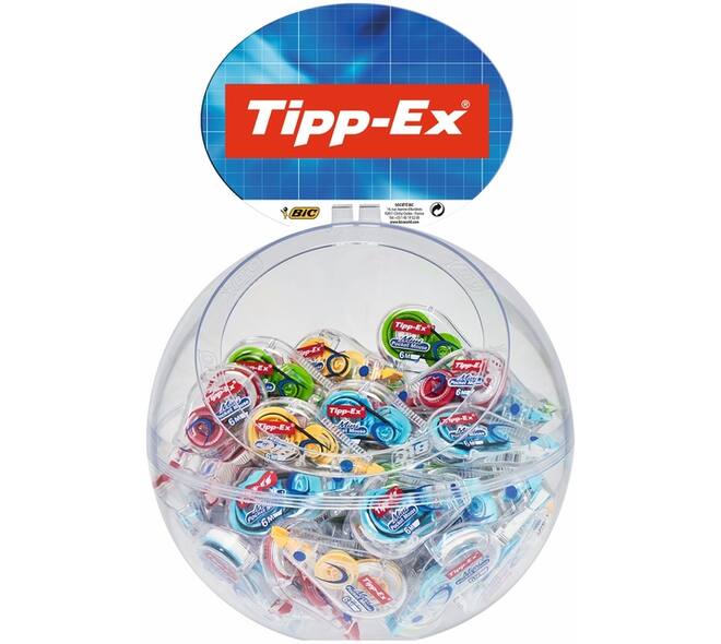 Correctietape Tipp-Ex mini pocket mouse 5mmx6m display à 30 +10 gratis