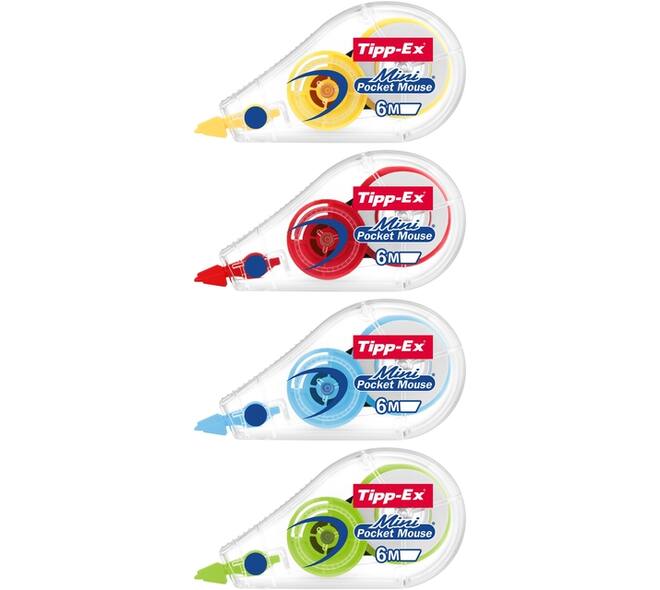 Correctietape Tipp-Ex mini pocket mouse 5mmx6m display à 30 +10 gratis