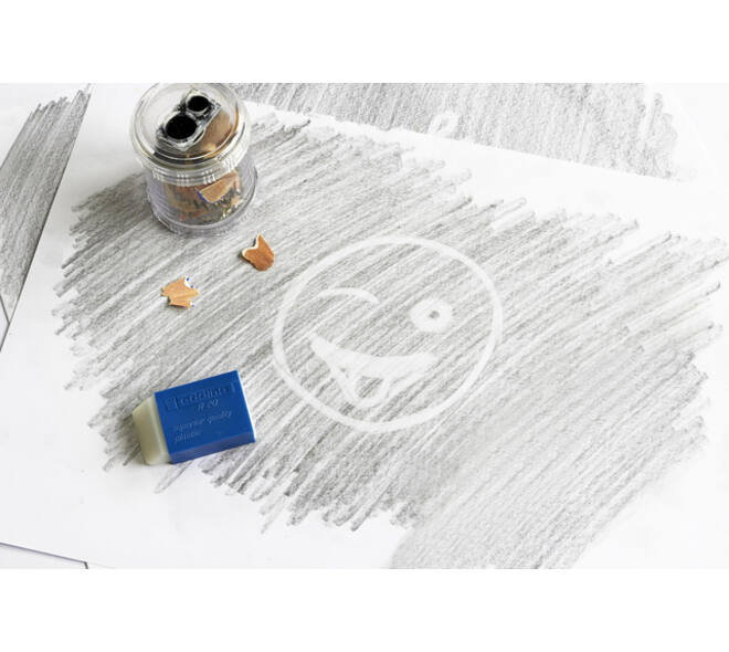 Gum edding R20 45x24x10mm met blauwe houder kunststof wit