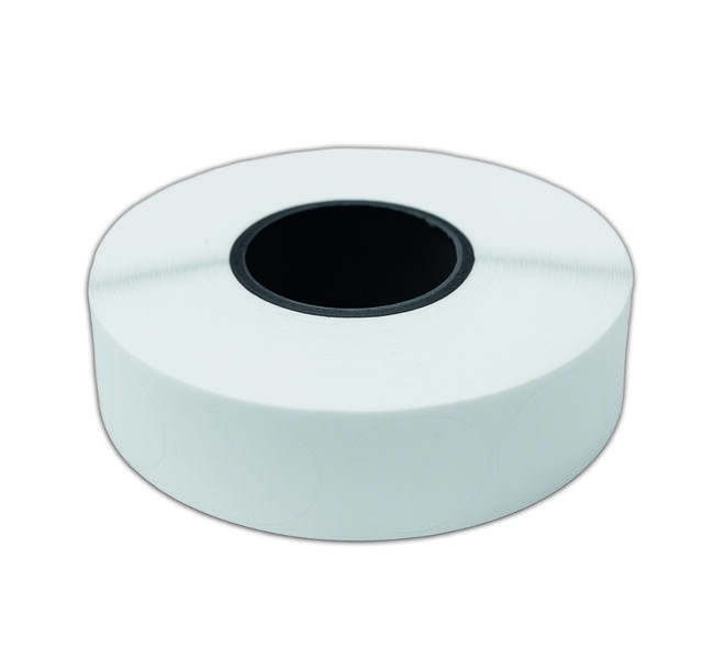 Etiket 25x25mm rond transparant permanent K45, 2000rol