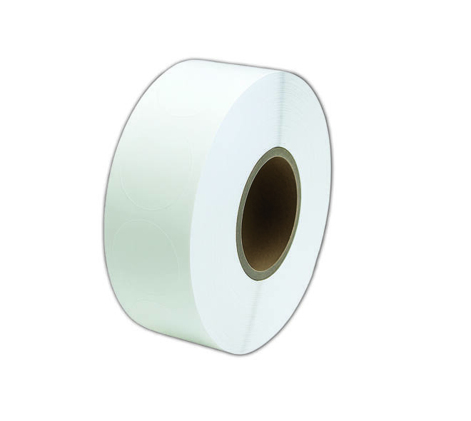 Etiket 25x25mm rond transparant permanent K45, 2000rol