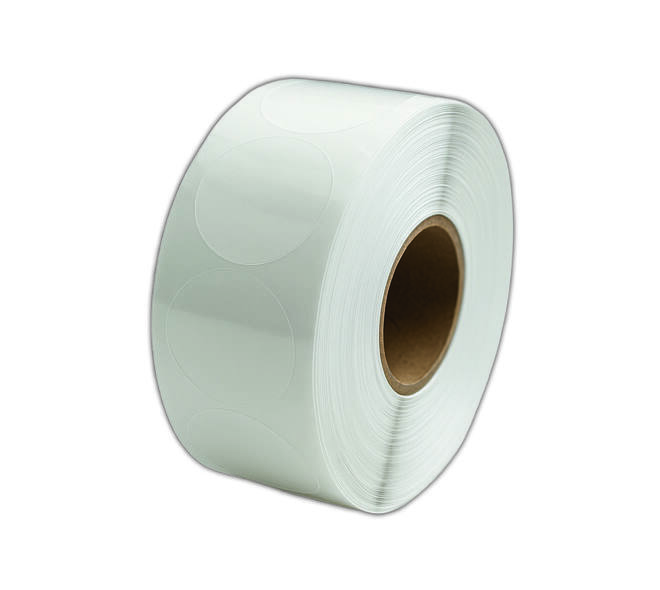 Etiket 35x35mm rond transparant permanent K45, 2000rol