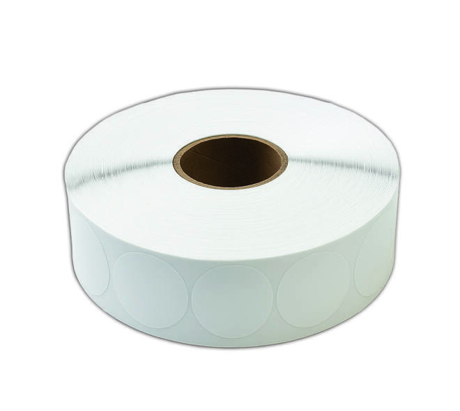 Etiket 35x35mm rond wit permanent k45, 2000rl