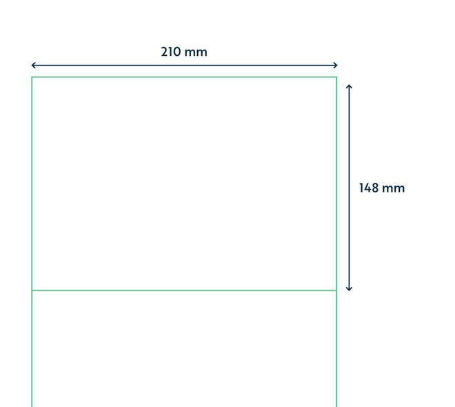 Etiket Rillprint 210x148mm 200st