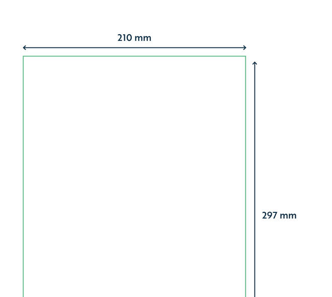 Etiket Rillprint 210x297mm 100st