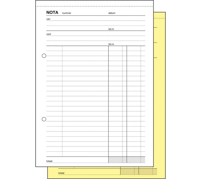 Nota kopieblok Sigel A5 zelfkopiërend