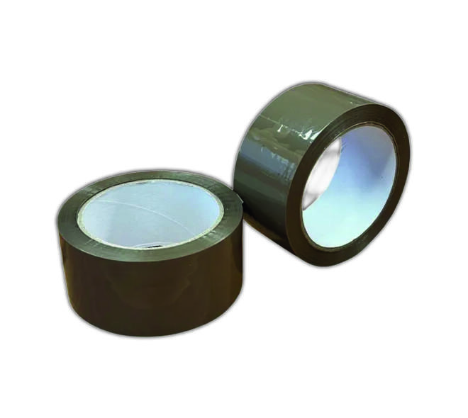 Verpakkingstape low noise acryl 48mmx66m 28mu pp acryl bruin