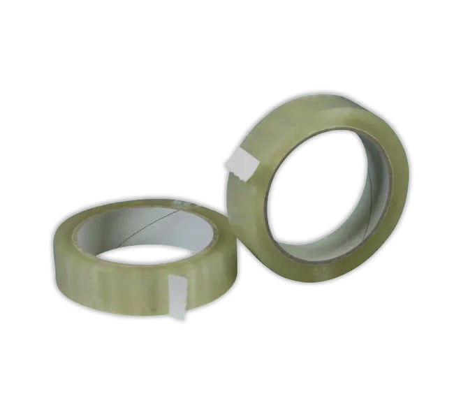 Tape 25mmx66m pvc transparant 32mu