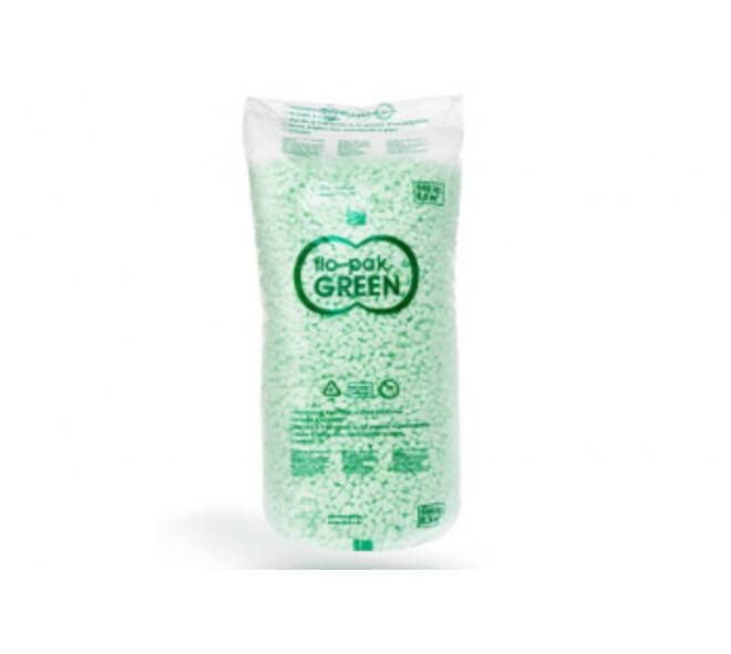 Opvulchips groen 100% gerecycled, afbreekbaar 500ltr