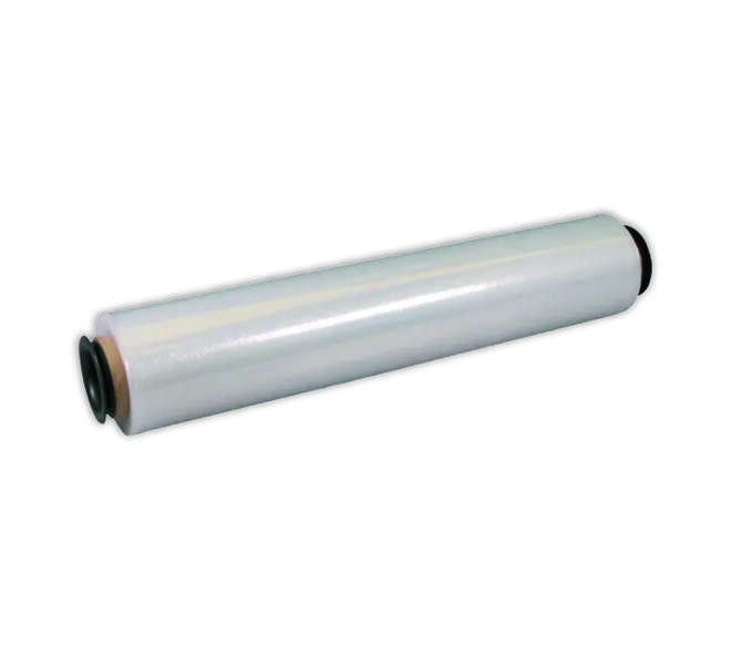 Wikkelfolie plus 450mmx300m 12mu OSC transparant + set plastic dispensers