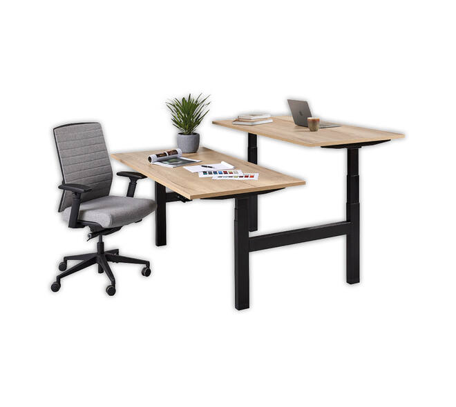 Bureau zit-sta Duo elektrisch 160x80cm 'Business'