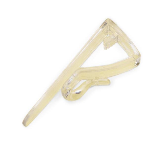 Vaasclip transparant, circa 40x15mm