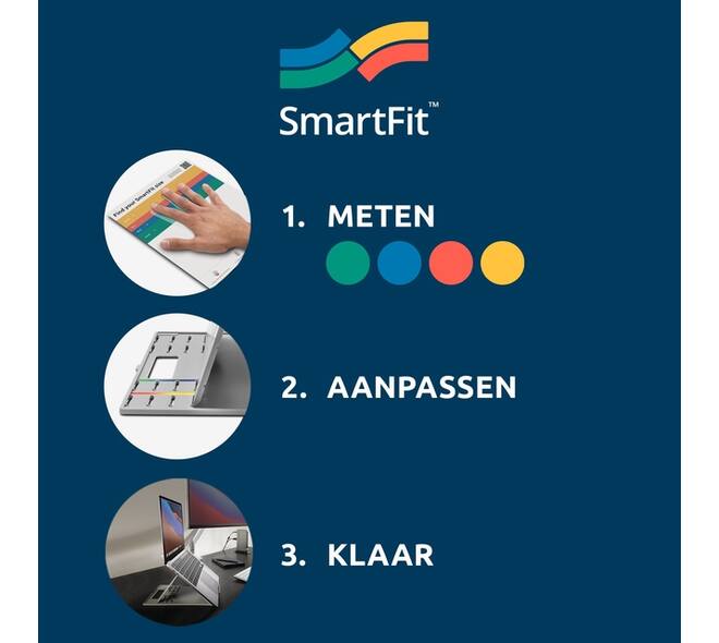 Rugsteun Kensington smartfit zwart