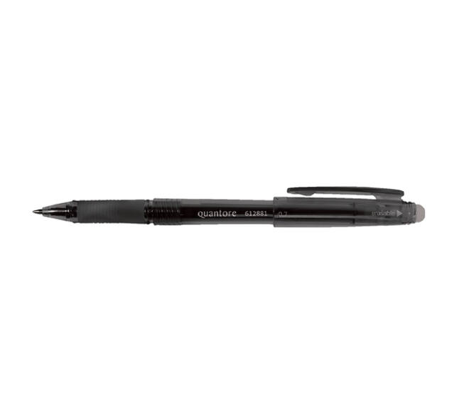 Gelschrijver Quantore erasable 0.7mm zwart