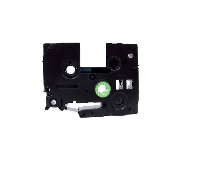 Labeltape Quantore TZe-221 9mmx8m zwart op wit