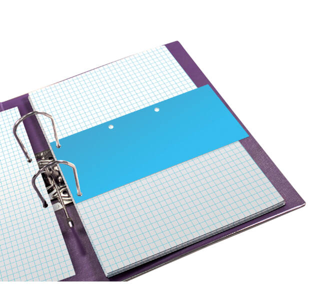 Scheidingsstrook Oxford Duo 240x105mm blauw 60 stuks