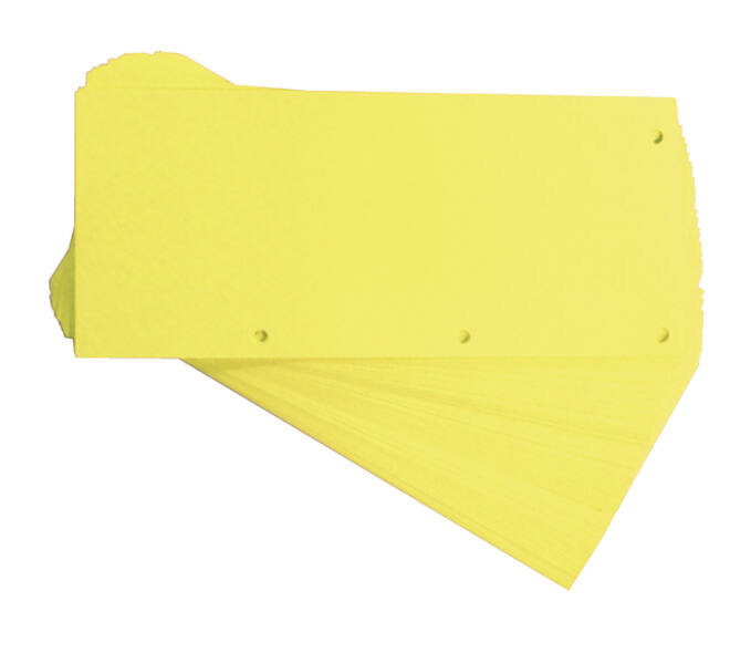 Scheidingsstrook Oxford Duo 240x105mm geel 60 stuks