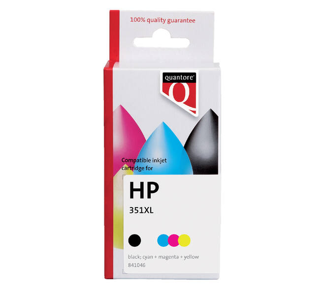 Inktcartridge Quantore alternatief tbv HP CB338EE 351XL kleur