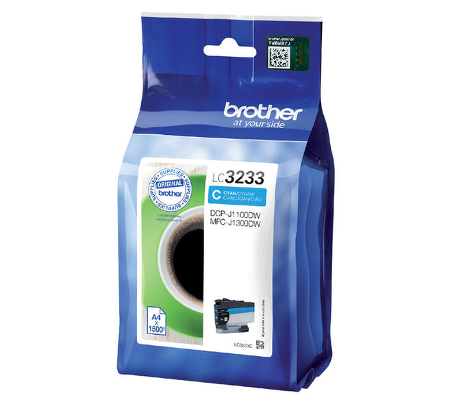 Inktcartridge Brother LC-3233C blauw