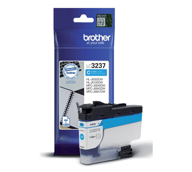Inktcartridge Brother LC-3237C blauw