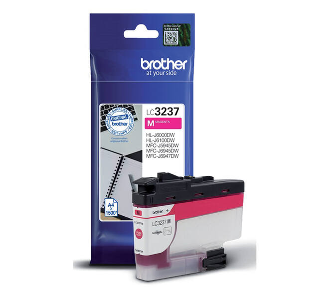 Inktcartridge Brother LC-3237M rood