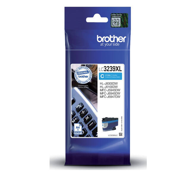 Inktcartridge Brother LC-3239XLC blauw