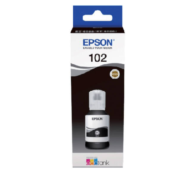 Navulinkt Epson 102 T03R1 zwart