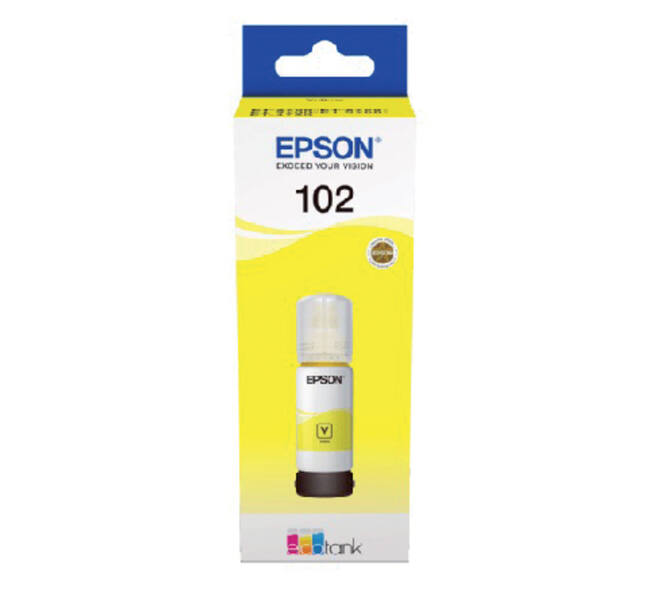 Navulinkt Epson 102 T03R4 geel