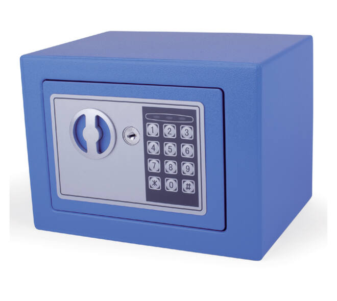 Kluis Pavo mini elektronisch 230x170x170mm blauw
