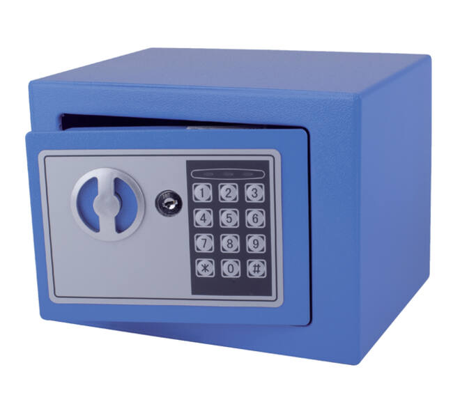Kluis Pavo mini elektronisch 230x170x170mm blauw