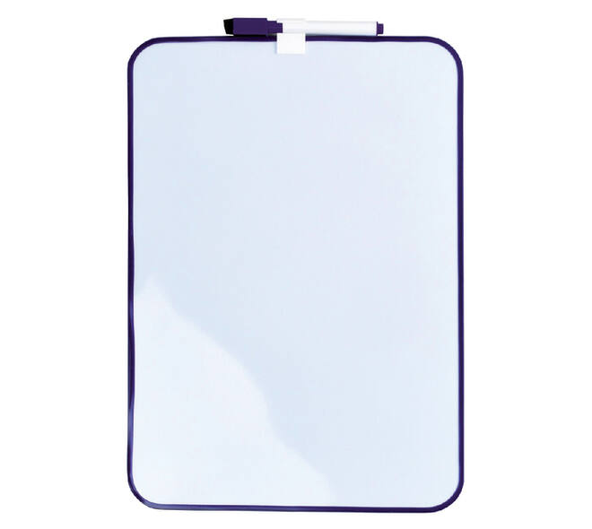 Whiteboard Desq 24x34cm + marker paars profiel
