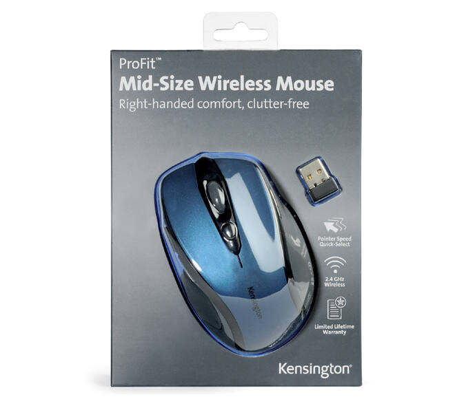 Muis Kensington Pro Fit draadloos blauw