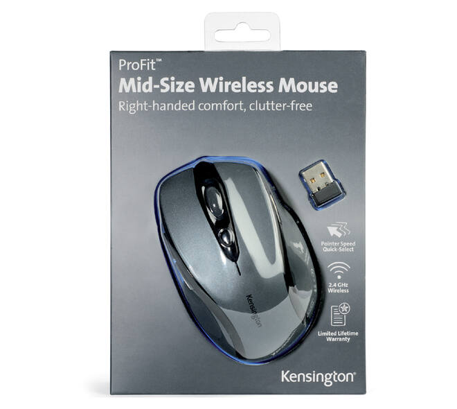 Muis Kensington Pro Fit draadloos grijs
