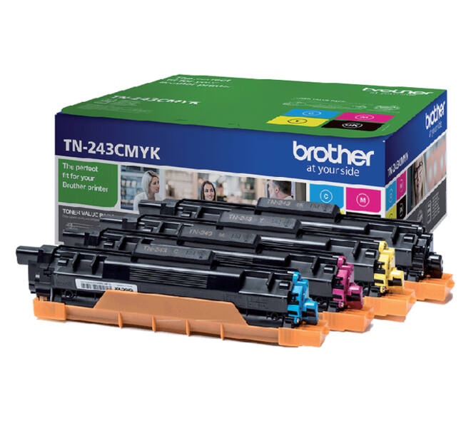 Toner Brother TN-243 zwart + 3 kleuren