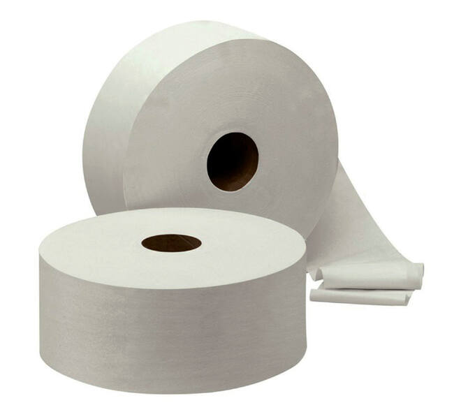 Toiletpapier Cleaninq T1 jumbo groot 2-laags 6x380m wit