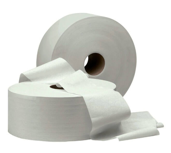 Toiletpapier Cleaninq T1 jumbo groot 2-laags 6x380m wit