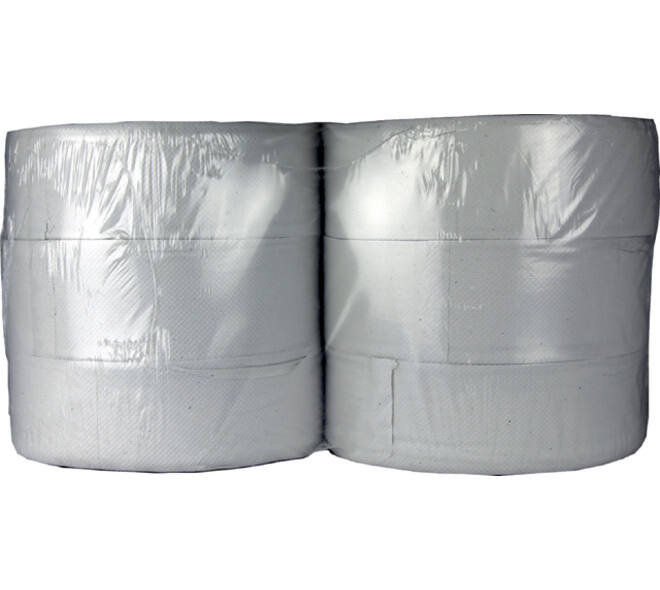 Toiletpapier Cleaninq T1 jumbo groot 2-laags 6x380m wit