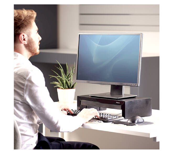 Monitorstandaard Fellowes Designer Suites zwart