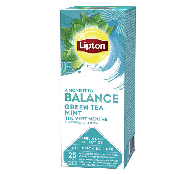 Thee Lipton Balance green tea mint 25x1.5gr